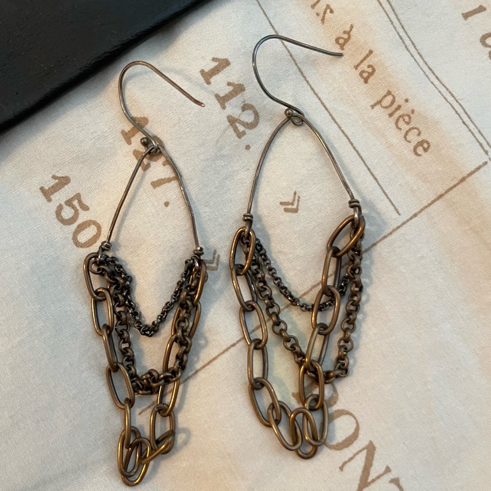Jennifer Kahn Jewelry handmade multi chain earrings - Picture 6 of 10
